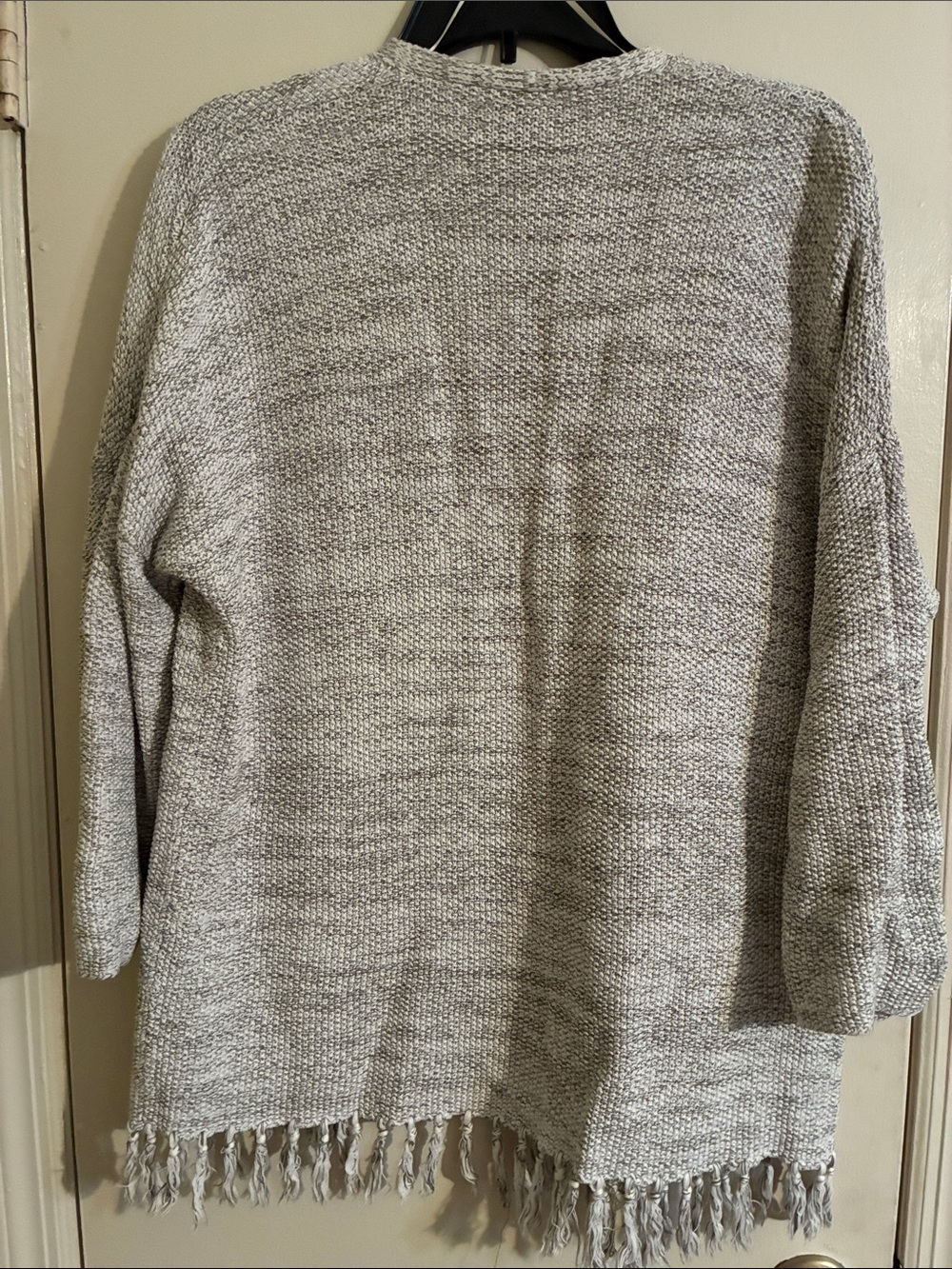 Loft - Cotton tassel-Bottom Sweater